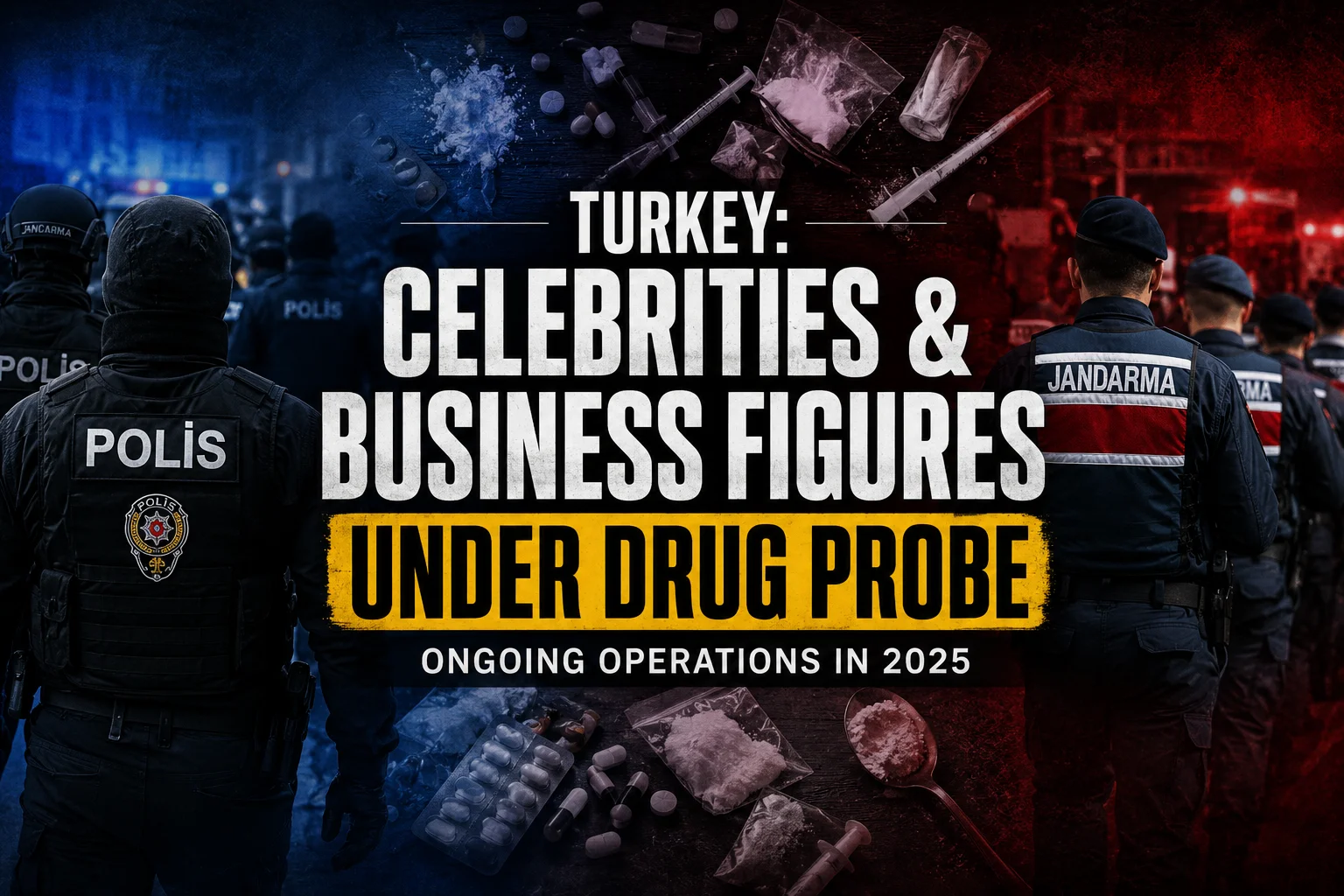 celebrities and business figures under drug probe - 2025 drug operasyonu