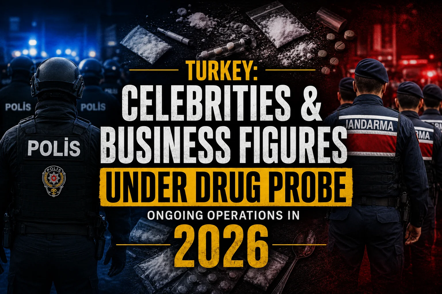 January 2026: Major Drug Operation 1 celebrities and business figures under drug probe - 2026 drug operasyonu