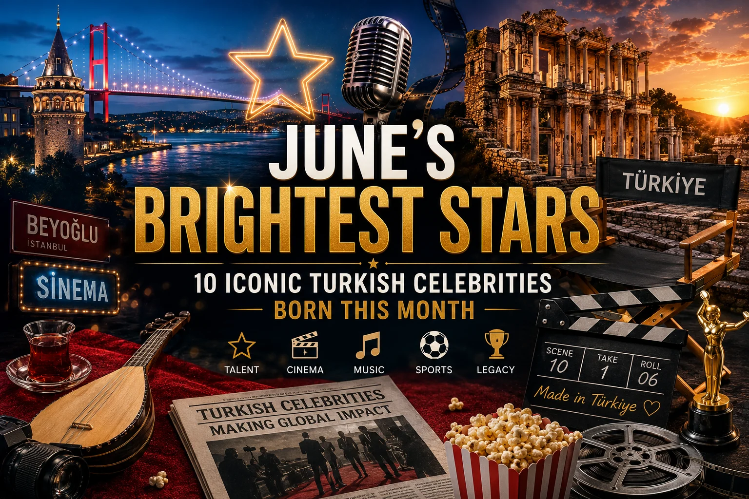 June's Brightest Stars - 10 iconic Turkish Celebrities born this month