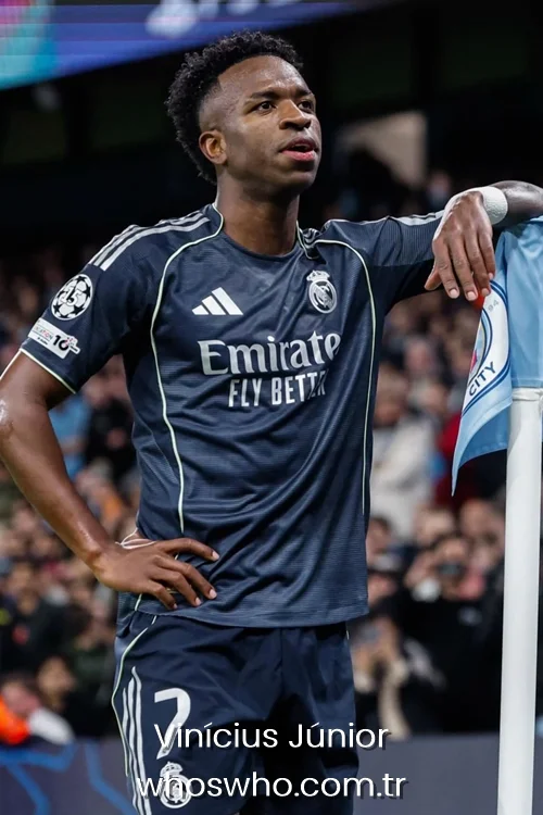 Biography profile photo of Vinicius Junior, exploring their age, birthplace, and career history. 