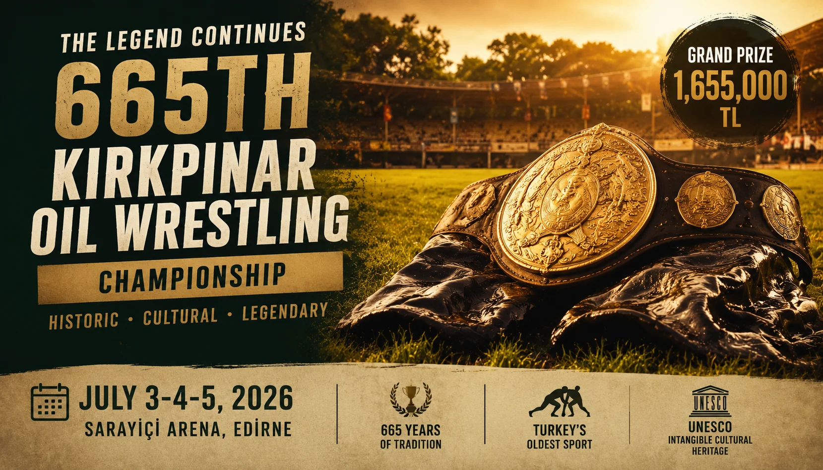 2026 Kirkpinar Oil Wrestling: Date, Schedule & Top Favorites 3 665th kirkpinar oil wrestling championship big matches