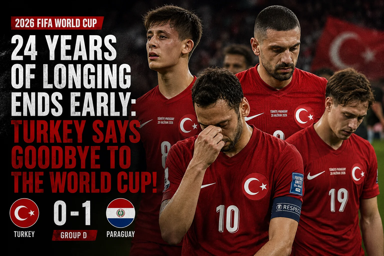 Turkiye Says goodbye to the 2026 world cup, turkey, turkiye, paraguay, arda güler, hakan çalhanoğlu, merih demiral, kenan yıldız