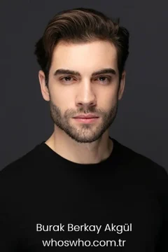 Burak Berkay Akgül weight Studio portrait of Turkish actor Burak Berkay Akgül wearing a black T-shirt.