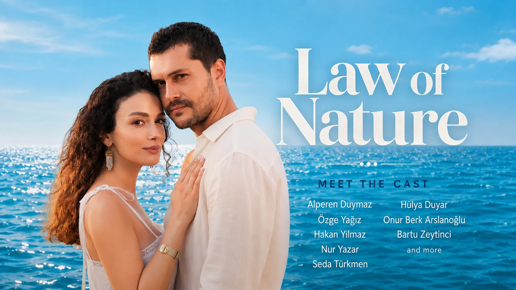 Doğanın Kanunu (Law of Nature) Turkish drama series official poster featuring Alperen Duymaz and Özge Yağız.