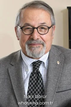 Turkish geologist and earthquake scientist Naci Gorur smiling in a gray suit for his official biography profile cover.