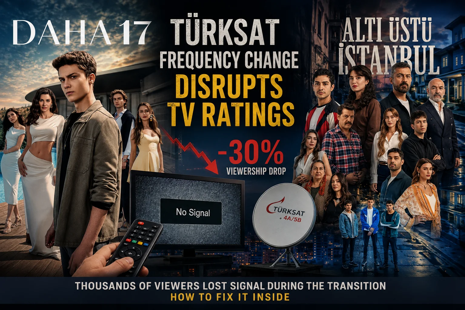 Historic Türksat Frequency Change Disrupts Major TV Series Ratings