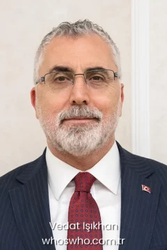 Vedat Işıkhan height Turkish politician and Minister of Labour Vedat Isikhan portrait for his official biography profile cover.